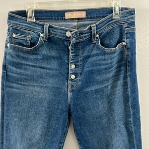 7 for all mankind Luxe Vintage The Hugh Waist Ankle Skinny size 30